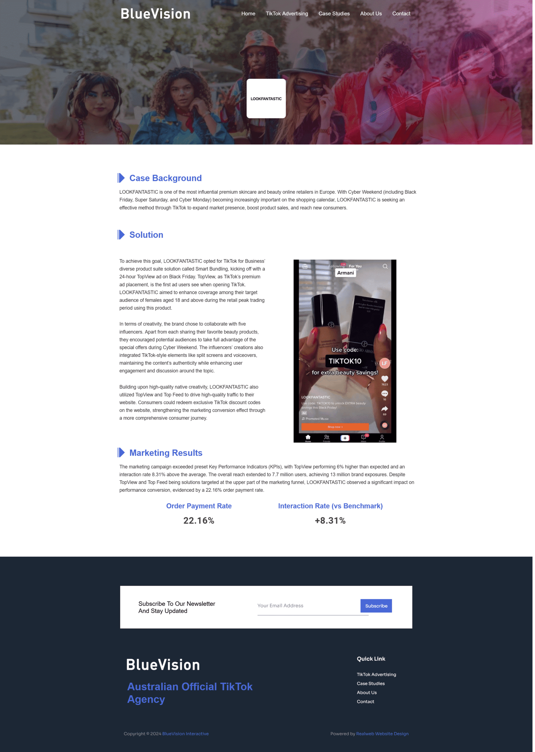 Blue vision, Professional Website Design Services in Sydney, Realweb Website Design